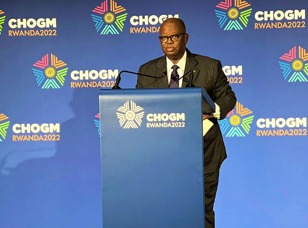 C’est au nom du Chef de l’État, S.E.M <a href="/PresidentABO/">Ali Bongo Ondimba</a> et du peuple #Gabonais que j’ai eu l’honneur de prendre la parole ce samedi 25 juin 2022, #Kigali #Rwanda, à la suite de la décision #Historique #CHOGM2022 d’admettre notre pays le #Gabon dans la grande famille du #Commonwealth