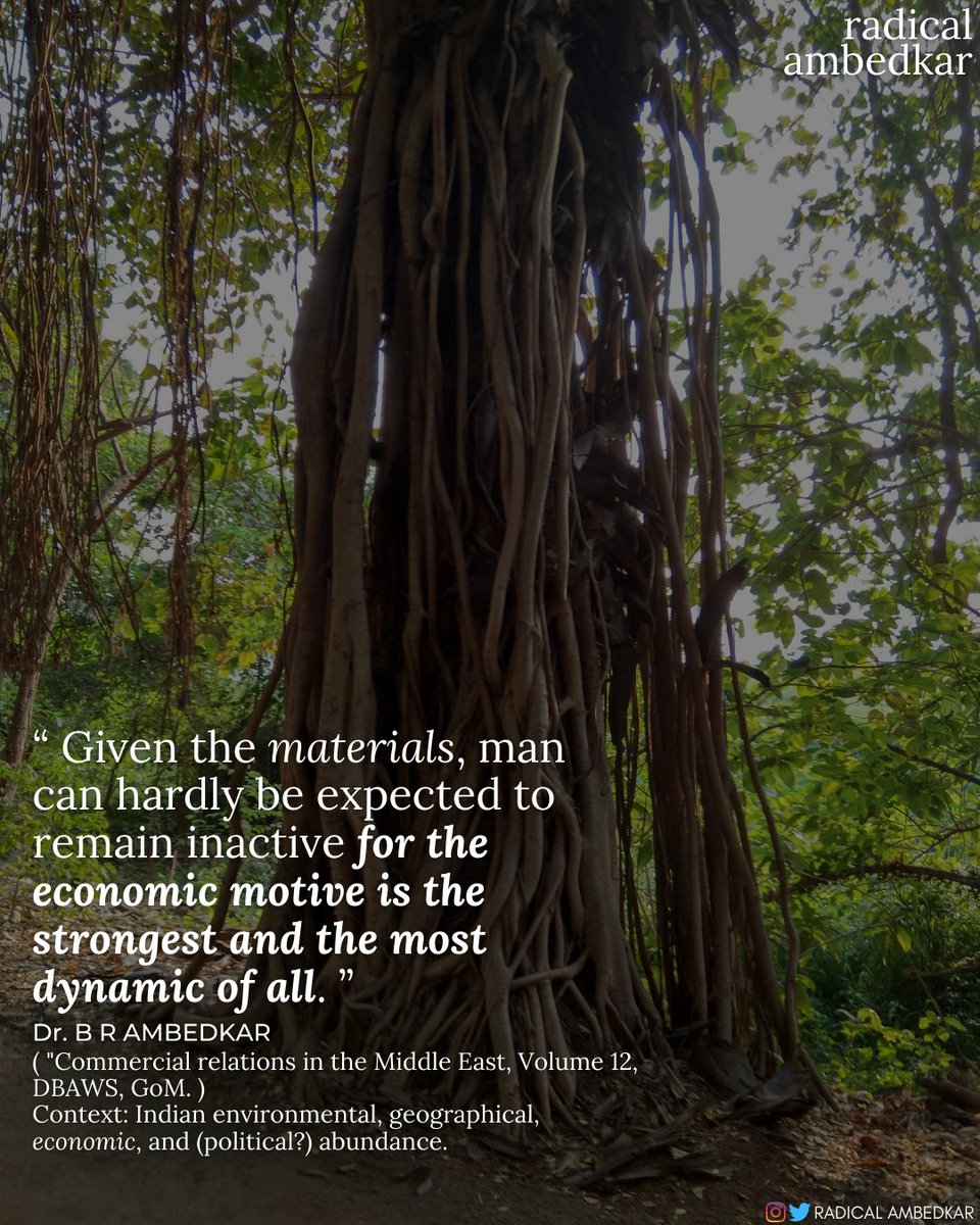 radicalambedkar's tweet photo. #Material
#Materialism
#EconomicForces
#IndianEnvironment
#Nature
#Geography
#Political #Social
#RadicalAmbedkar https://t.co/0hk9l1mTjC
