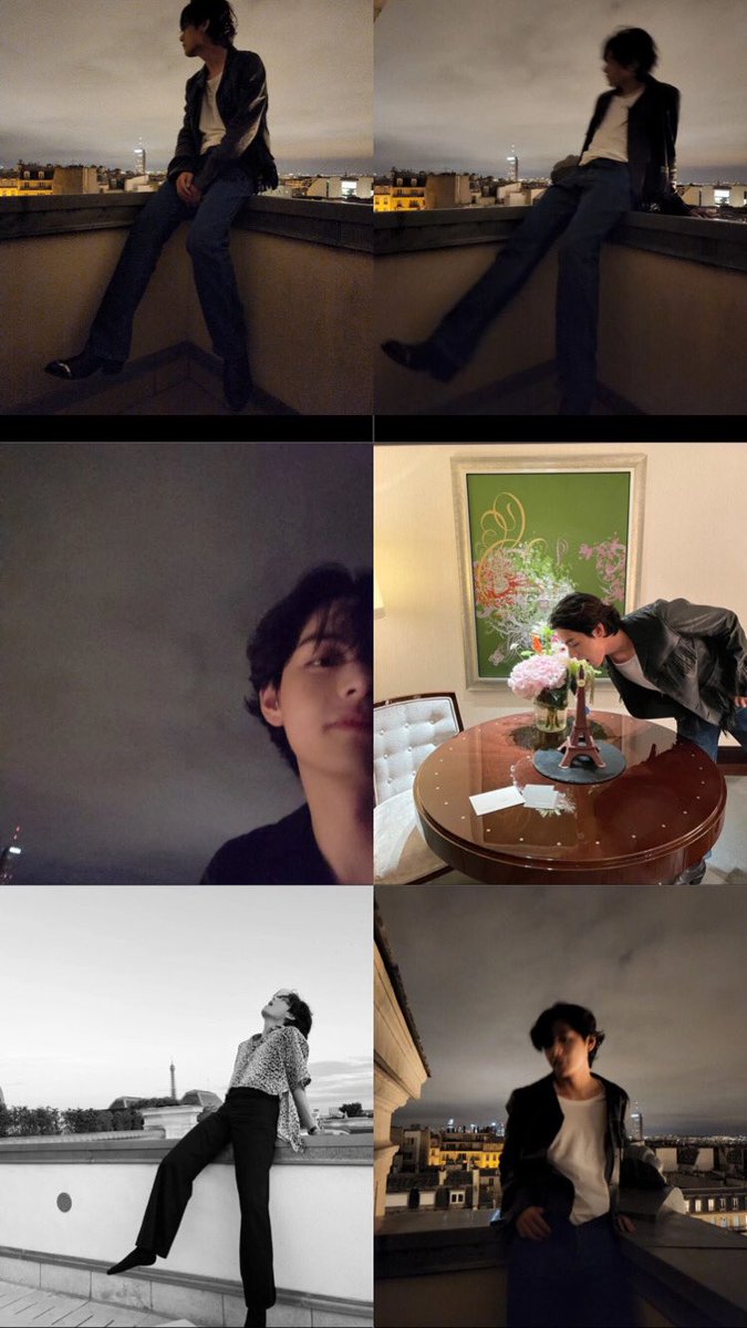 UniversBTS_'s tweet photo. 📸 Kim Taehyung está fazendo a gente se sentir como se estivéssemos viajando com ele. Ele mostrando cada momento em Paris! 🥺

Ele é tudo! 💜

🦩@BTS_twt https://t.co/6qPNJCsR8i