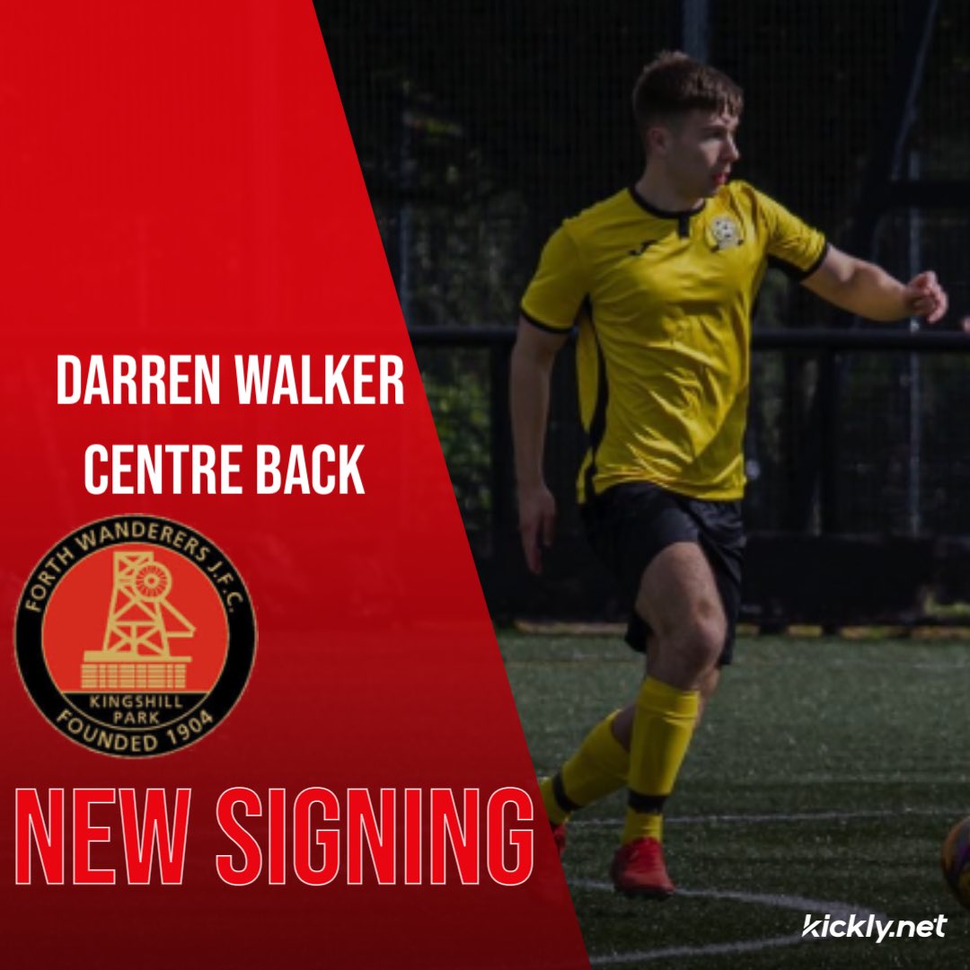 ForthWanderers's tweet photo. ⚫️🔴 𝙉𝙀𝙒 𝙎𝙄𝙂𝙉𝙄𝙉𝙂 ⚫️🔴

The Wanderers are excited to announce the signing of Darren Walker who is stepping up from amateur football. He is a 21 year old centre back who is powerful and commanding, someone we look forward to seeing progress this season
Welcome Darren 👋🏼 https://t.co/xjyF2Sluqf
