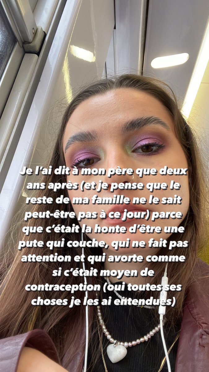 alenaams's tweet photo. Je partage ma story ici aussi (dsl j’ai la flemme de recopier le texte 👹) 1/2
#moncorpsmonchoix #AbortionRightsAreHumanRights #1FemmeSur3 #MoiAussiJaiAvorté https://t.co/UAOWlEoT1c