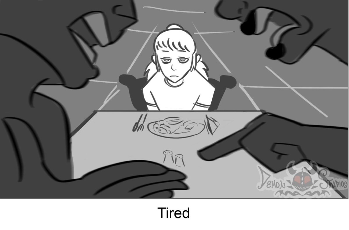 DemonStudios2's tweet photo. Single Word Story- tired… just tired
.
#storyboard #storyboarding #animation #animationart #animationstudent https://t.co/7L9bqRT6XO