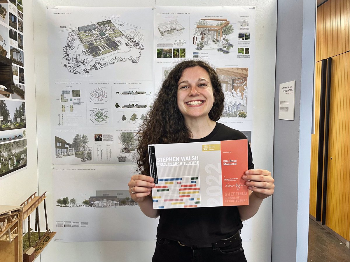 esparist's tweet photo. Masters ✅ Completely thrilled to have been awarded the Stephen Welsh Prize in Architecture at @SSoA_news’s Summer Exhibition launch last night! 🤩 https://t.co/OnuM65weDP