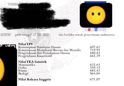ynolyb's tweet image. Puji Tuhan masuk FK USU, rata" 686,56; pembobotan 684,7. fisika yasudahlah ya saya sudah ikhlas sejak jauh hari,sedikit sedih karna bio belum bisa pecah tp gapapa, bersyukur yon. yg paling ga sesuai ekspetasi ya bing, soalnya tryout di gajah terakhir kali  benar 8 dari 20 soal:)