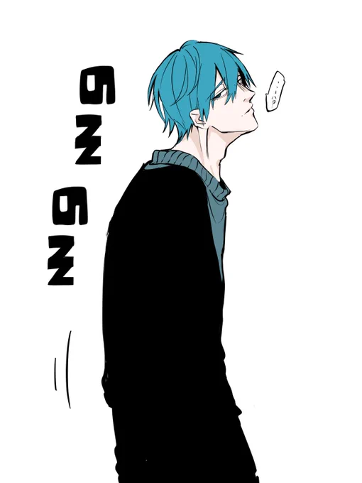 基本一番早起きのため滅多に目撃されることがない寝起きが悪いKAITO 