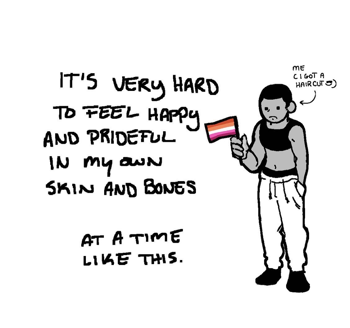 cosmicsnoot's tweet photo. a pride mini comic for y’all 2day :’) take care and happy pride! (1/3)

#Pride2022 #PrideMonth #artist #artistsontwitter https://t.co/YhwUGsWys5