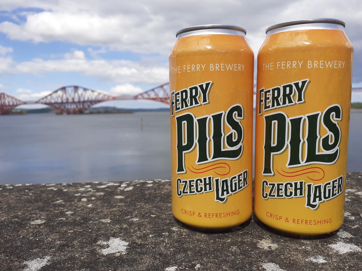 Check our new 440ml cans #FerryPils.  Crisp refreshing #Lager with citrus flavours.  Grab em @ Brewery Tap Shop til 8pm &amp; #23HighStreet til 9:30pm tonight &amp; Sun 11am-4pm.  We are licensed to take away or sit in - Enjoy a pint of #FerryTastyBeers on keg &amp; cask #SouthQueensFerry