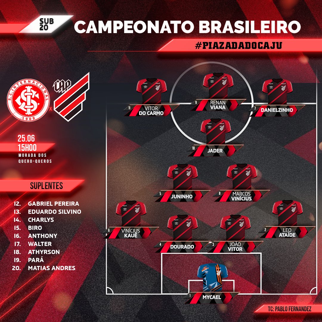 Athletico Paranaense - 🌪🔴⚫ Furacão no Brasileirão! Elenco athleticano  finalizou agora à tarde a preparação para o desafio deste domingo contra o  América Mineiro pelo Brasileirão Assaí! Confira como foi o trabalho