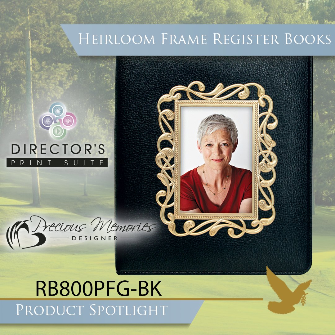 BassMollett's tweet photo. These Heirloom Frame register books are an elegant register book that is fully compatible with the Director's Print Suite software and designed for use with the Precious Memories designer templates.
#funeralstationery #memorialbook #funeraldirector #stationery #bassmollett https://t.co/R97LLBZe4T