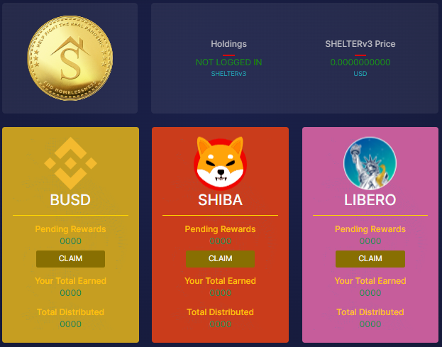 Shelter_Coin's tweet photo. 🔥 SHELTERv3 LIVE 🔥
➡ https://t.co/I5pZ6nFbRQ
➡ https://t.co/R7ssLem1y2

🤑20% Triple Auto-Stake Rewards
👉BUSD
👉SHIB
👉LIBERO
 
✅ 10yr LP Lock
✅ NO HoneyPot 
✅ NO Blacklist 
✅ NO TradeDisable

#crypto #charity #homeless #100xGem #BUSD #1000xgem #TikTok #BinanceSmartChain https://t.co/iUUhV4LW5K