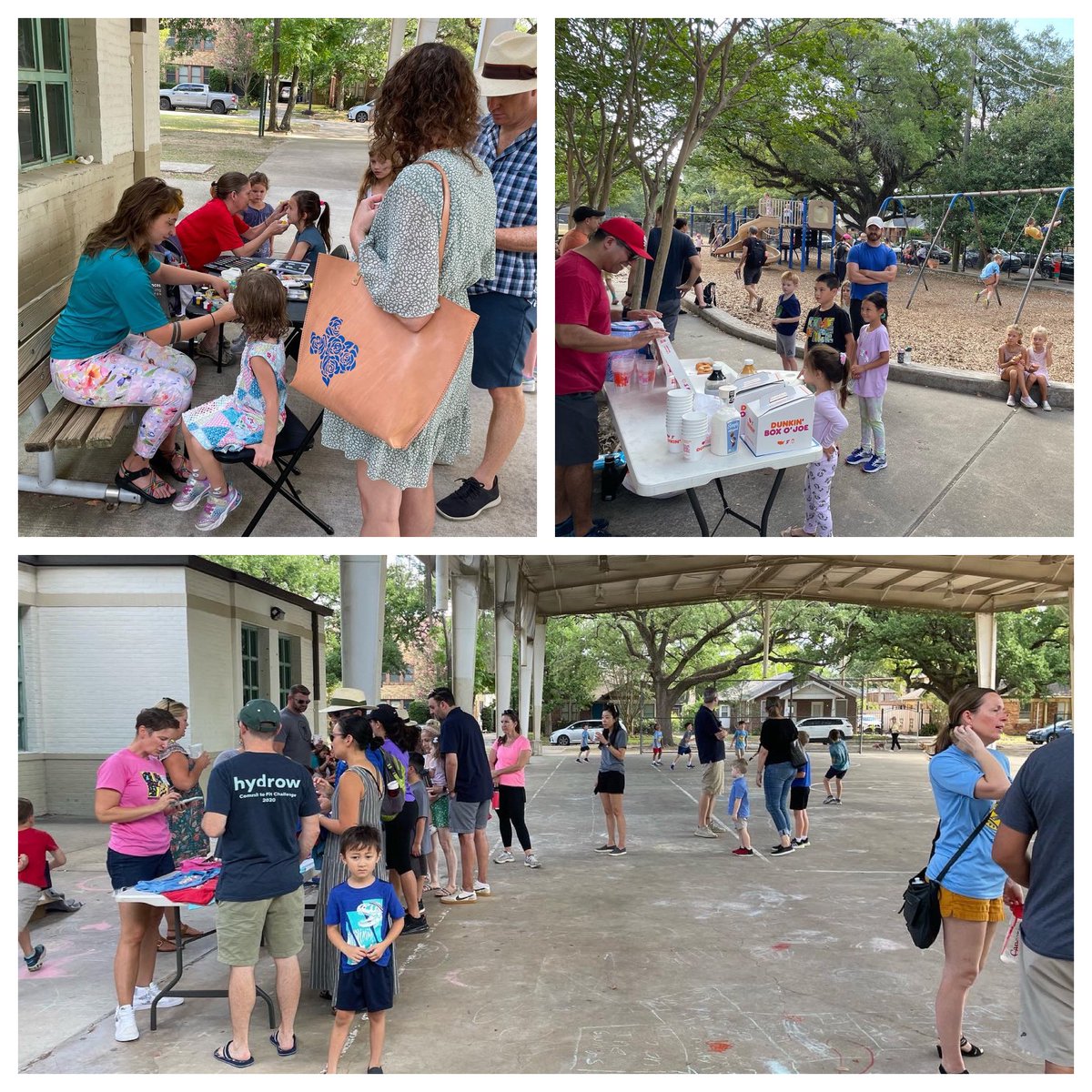 Over 100+ Harvard families came out for our first summer play date! Thank you @HarvardPTA & @ya_houston for organizing such a FUN morning of yoga, drum circles, face painting, donuts & sno cones! @HarvardSchool @HISD_ESO1 @Santos4HISD @AmyPoerschke #gamechanger #leaderofleaders