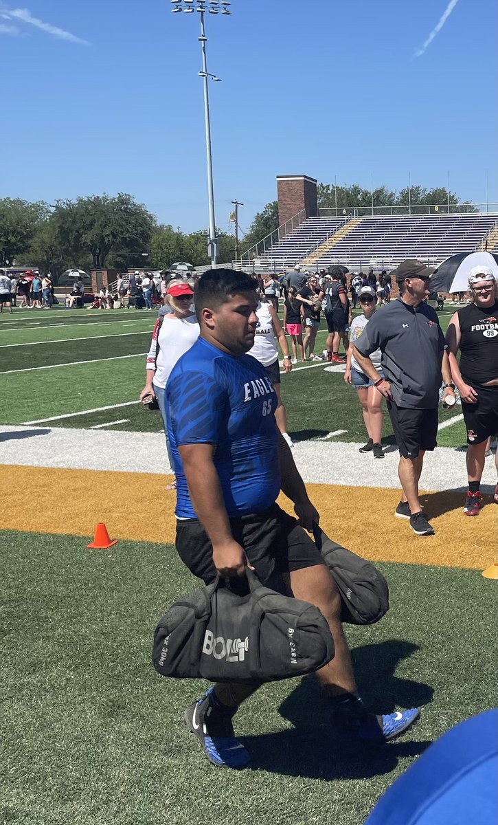 JacobAlford50's tweet photo. @Lindale_FB with a 4th Place Overall finish at the State LineMAN Challenge in Abilene, TX! We fell short of our ultimate goal - but I am extremely proud of these dudes for the way they COMPETE and FINISH! Can’t wait to strap on the pads in August! #EAT #ALLIN https://t.co/2ofp9DEGpd