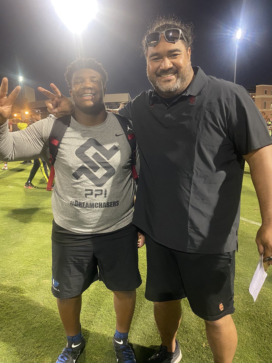 Wow! Despite the Unofficial visit wasn’t able to happen I was really impressed with @USC_FB . I loved <a href="/CoachNua/">Shaun Nua</a> as well as my family were really impressed I loved the hospitality. No doubt I will be back for a game this SZN &amp; a Unofficial Visit soon✌🏾🔴🟡 @Scott_Schrader <a href="/On3USC/">WeAreSC</a>