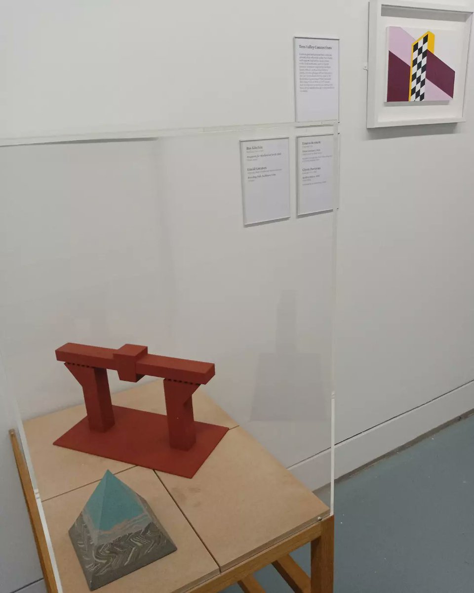ArtEmmaBennett's tweet photo. It's a pleasure to have my painting 'Tower, version 2' on display @mimauseful as part of the new exhibition 'The History of the Middlesbrough Collection' #middlesbroughcollection #mima https://t.co/mTLtQxG2AA