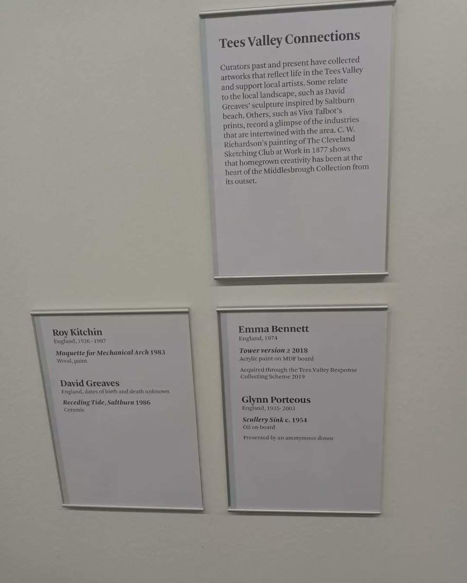 ArtEmmaBennett's tweet photo. It's a pleasure to have my painting 'Tower, version 2' on display @mimauseful as part of the new exhibition 'The History of the Middlesbrough Collection' #middlesbroughcollection #mima https://t.co/mTLtQxG2AA