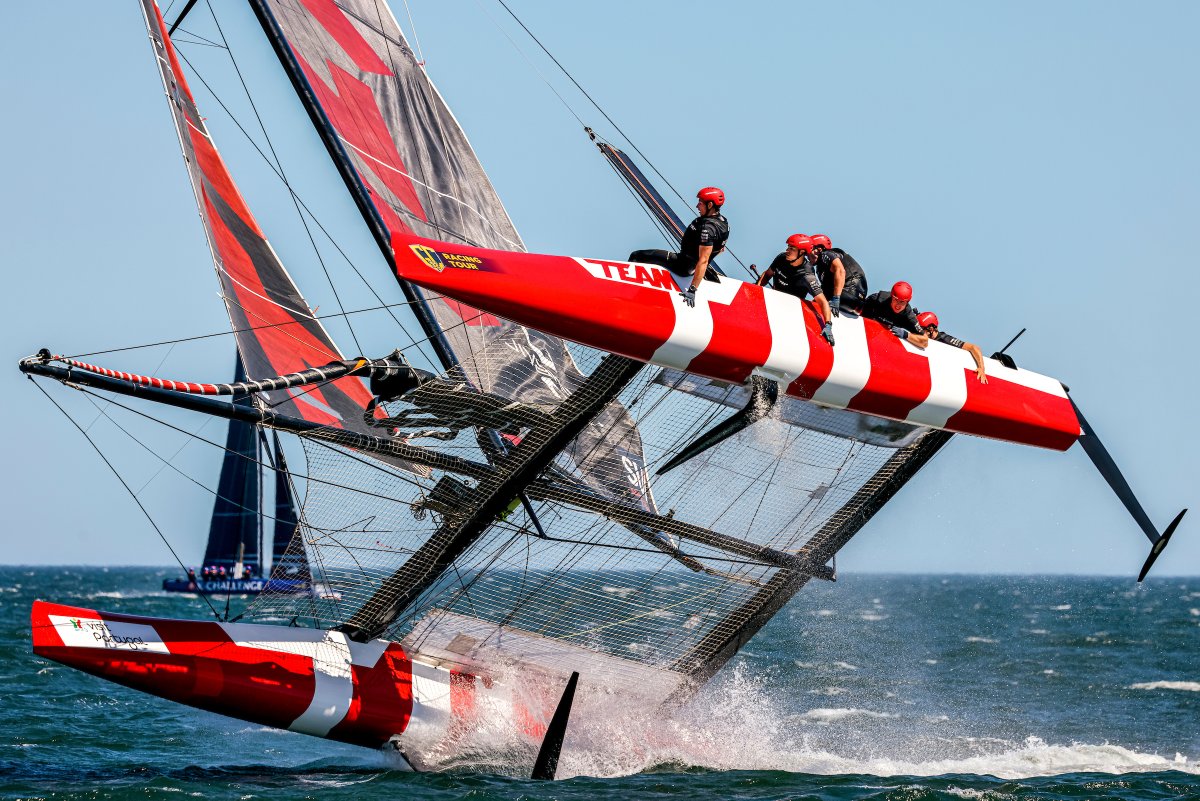 GC32RacingTour's tweet photo. BIG day in #Lagos with the GC32 fleet hitting 39kts.🔥
Racing resumes tomorrow (Sunday) at 10:30 for another epic and final day on the water.
📸 @SailingEnergy
#GC32LagosCup #GC32RacingTour #GC32Class #visitportugal https://t.co/rg2Y87M9rj