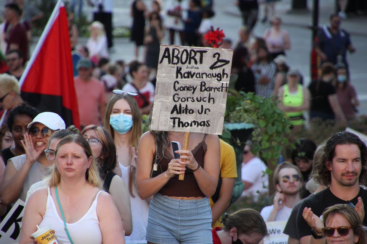 dailycardinal's tweet photo. Abortion rights activists gathered to protest against the overturning of Roe v. Wade on Friday, June 24 at the Wisconsin Capitol.

Photos: @DWhite437 @CoraSpychalla https://t.co/eod4mmOblI