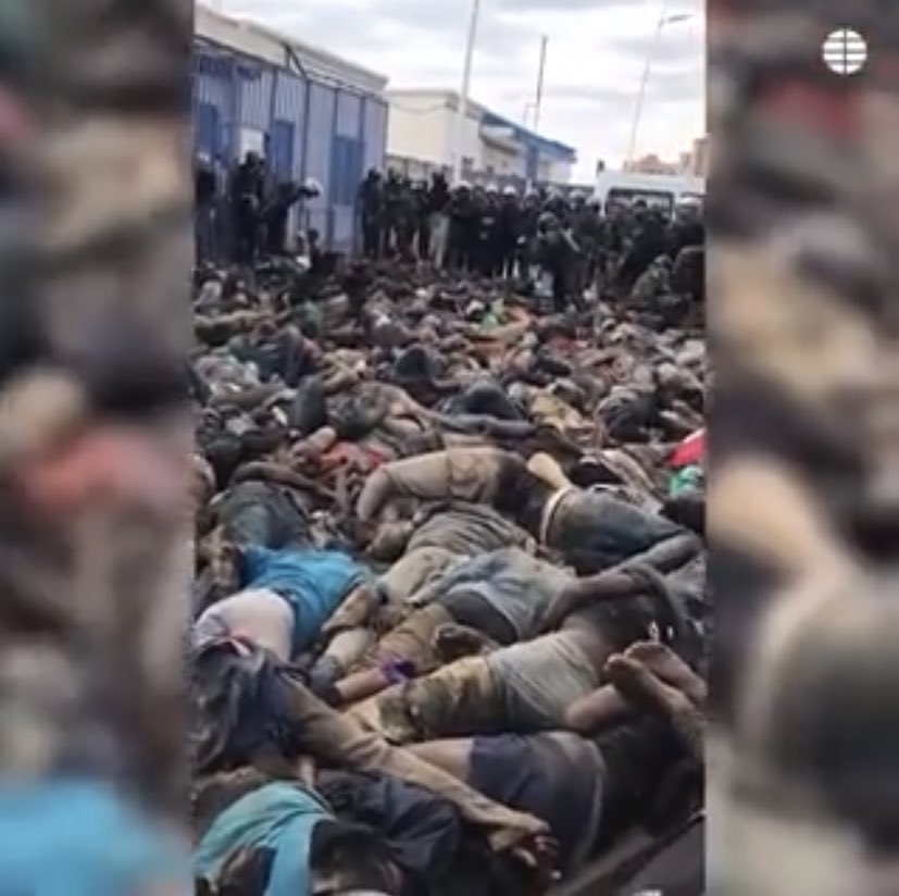 İspanya’da kaçak yollardan ülkeye girmeye çalışan ve polis tarafından üzerlerine kurşun yağdırılan yüzlerce Afrikalı sığınmacı hayatını kaybetti.