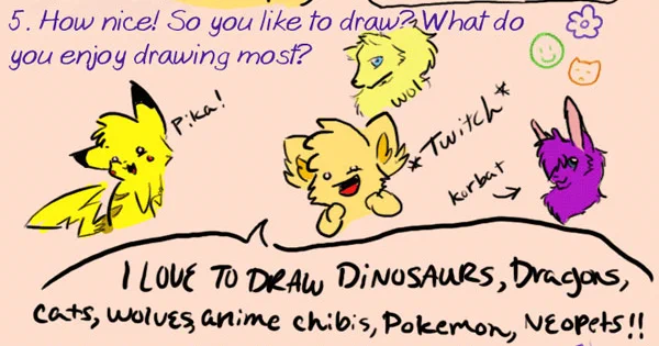 a look into the mind of 2008 me and what I drew 