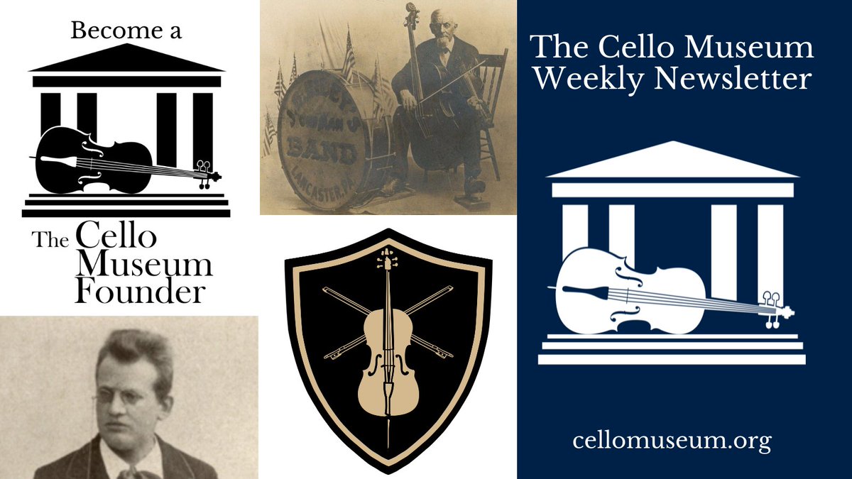 cellomuseum's tweet photo. The Cello Museum Weekly Newsletter - https://t.co/6xwU68LSCN
#cello #cellist #newsletter #classicalmusic #musiclover #whatson #reger #founders #celloguild #giving #donation #donations #fundraiser #crowdfunding #donatetoday #give #gofundme https://t.co/K5zkf4l8pL