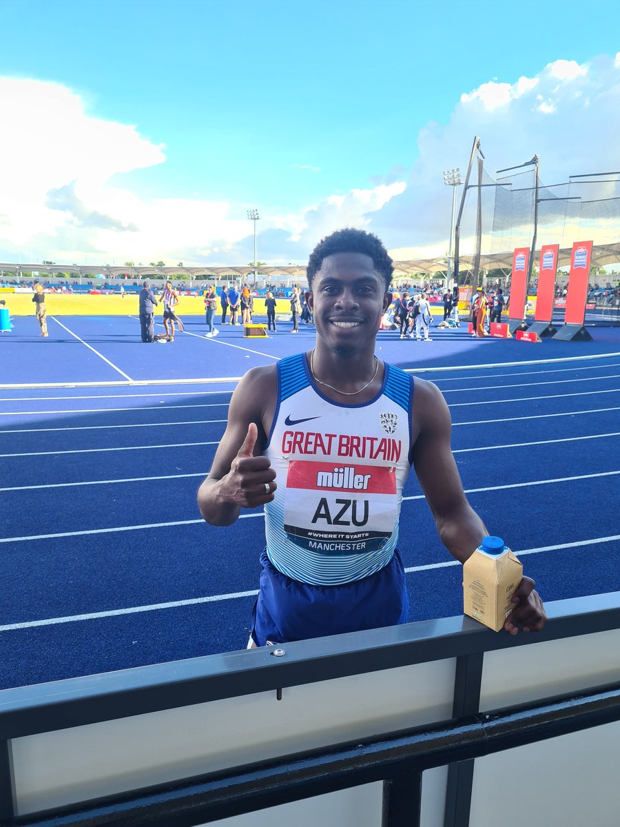 He's just the first Welsh 100m UK Champion for 53 yrs.

Champ record of 9:90 for <a href="/Jeremiah_Azu/">Jeremiah Azu</a> 🔥🔥🔥