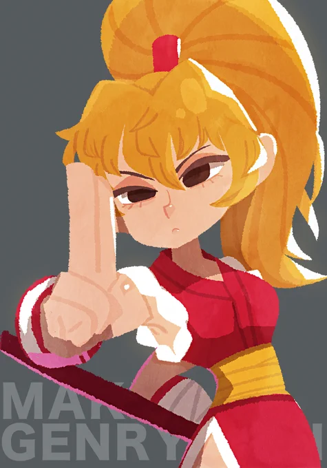 94. MAKI GENRYUSAI
#ストリートファイター35周年 
#格ゲーキャラ描こうぜ 
#100日チャレンジ 