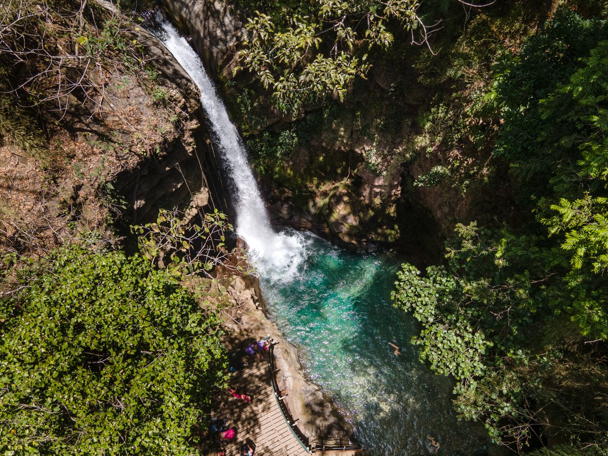 The picturesque Oropéndola Waterfall will most likely make your jaw drop. Set in a gorge along the Río Blanco River, the waterfall bisects a craggy rock wall and tumbles for 82 feet before crashing into a most inviting turquoise pool.