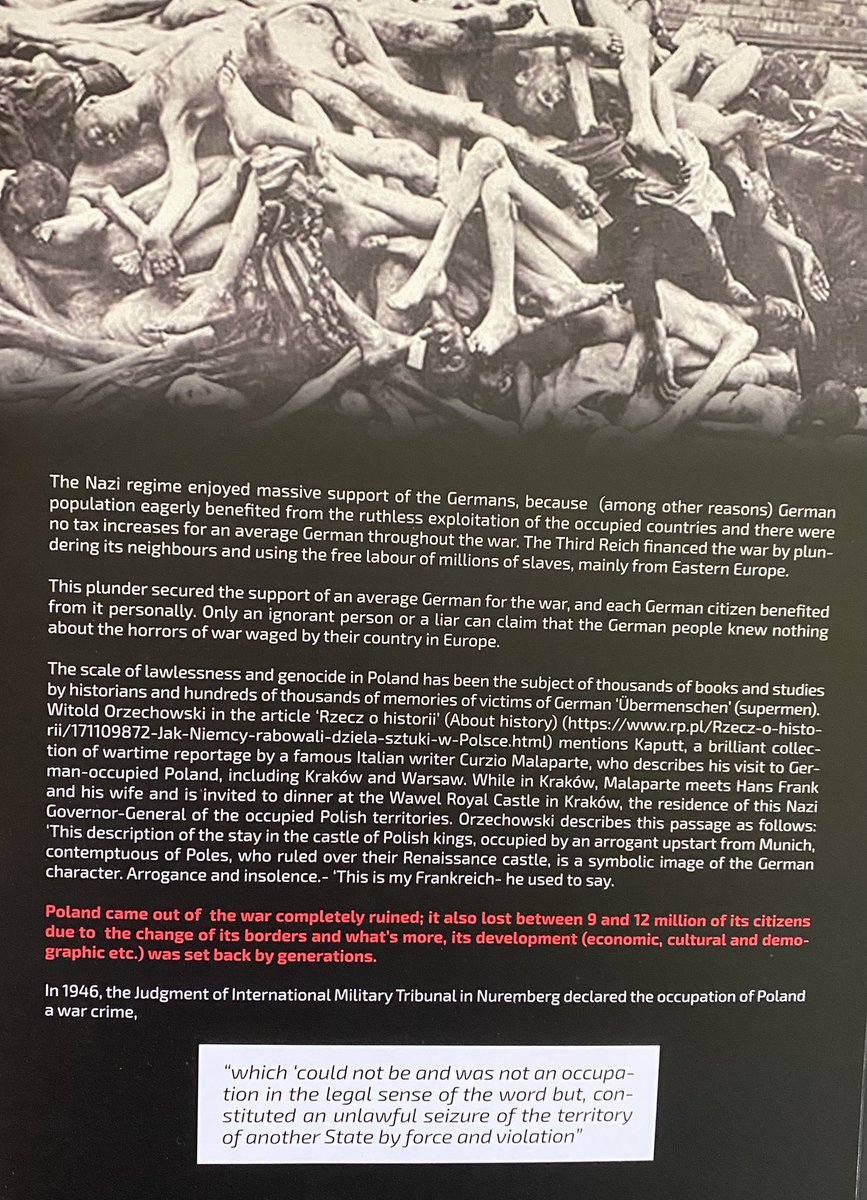 Poland lost between 9 - 12 million of its citizens due to the change of its borders and what’s more, its development (economic, cultural, and demographic, etc.) was set back by generations.