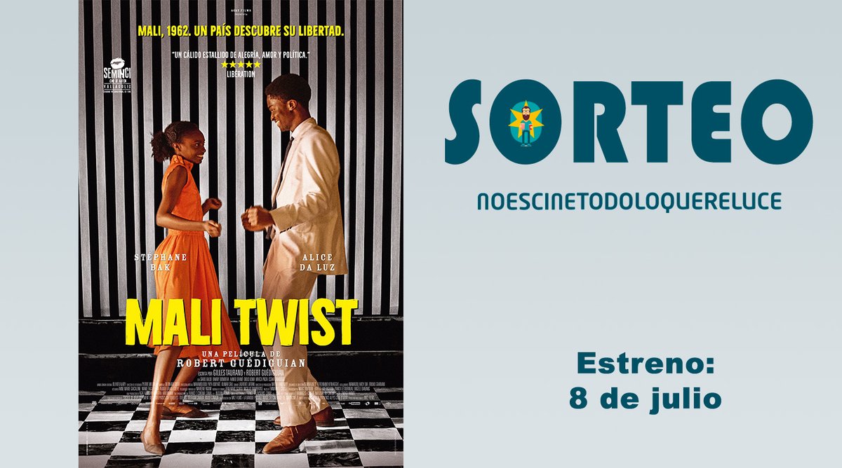 noescinetodo's tweet photo. El 8 de julio se estrena en cines #MaliTwist, y gracias a @CaramelFilms tenemos entradas dobles para los preestrenos en Madrid y Barcelona.

Cómo participar:
1⃣ Sigue a @noescinetodo
2⃣ RT
3⃣ Menciona con quién quieres verla y la ciudad
 https://t.co/T098kC4iEI https://t.co/Y0llAwcLl4