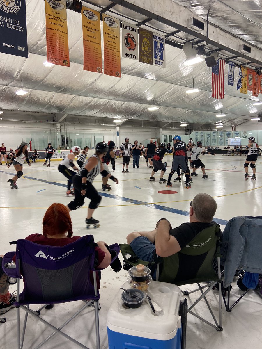 KearneyMelissa's tweet photo. @josemangin can’t get more metal than some high-level roller derby all weekend long! https://t.co/5dvpFFbAF0