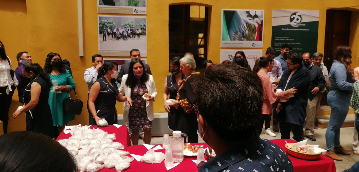 n_museo's tweet photo. Con gran éxito se realizó la inauguración de la exposición del 25 aniversario del Servicio de Administración Tributaria (SAT) en coordinación con la secretaría de cultura Tlaxcala.
Gracias a todxs por su presencia en su museo. https://t.co/0T80Nthe7v