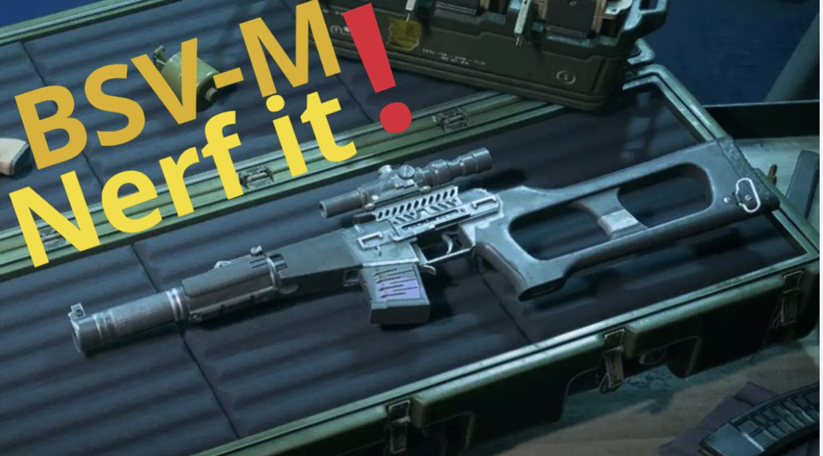 Camping with a BSV-M is not skill nore is it tactical it’s a Noob thing with an over powered Gun.