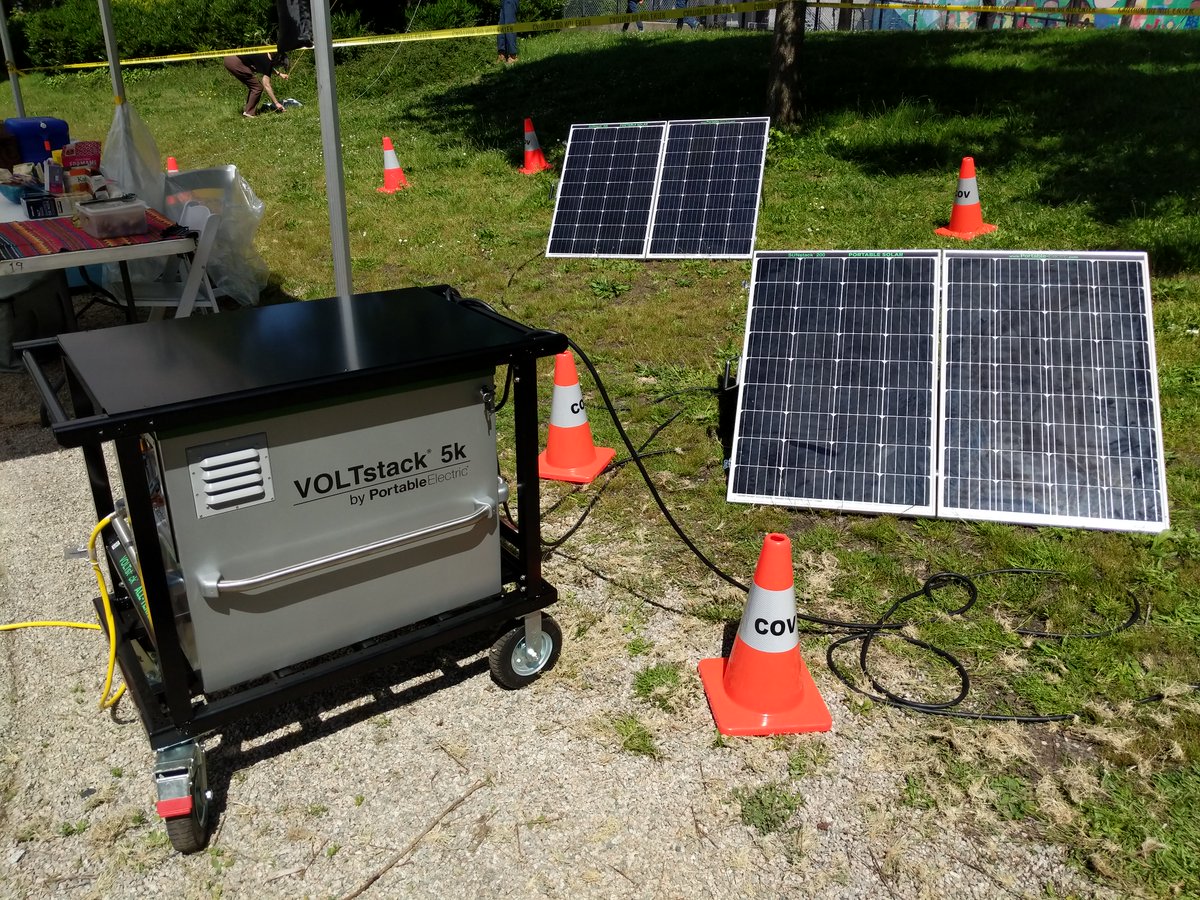 Field Day setup is underway! Drop by Oak Park this afternoon to get on the air #AmateurRadio #ARRLFD #HamRadio