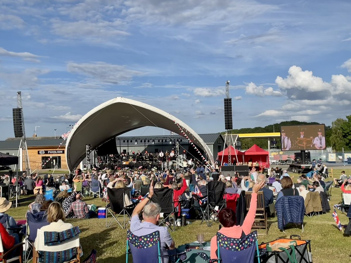 wishhcharity's tweet photo. Thank you for organising such an incredible event to support local charities @erhighsheriff. Already such a wonderful evening at Driffield Showground! #JubileeConcert #MidsummerSpectacular https://t.co/AzRZrGPSbC