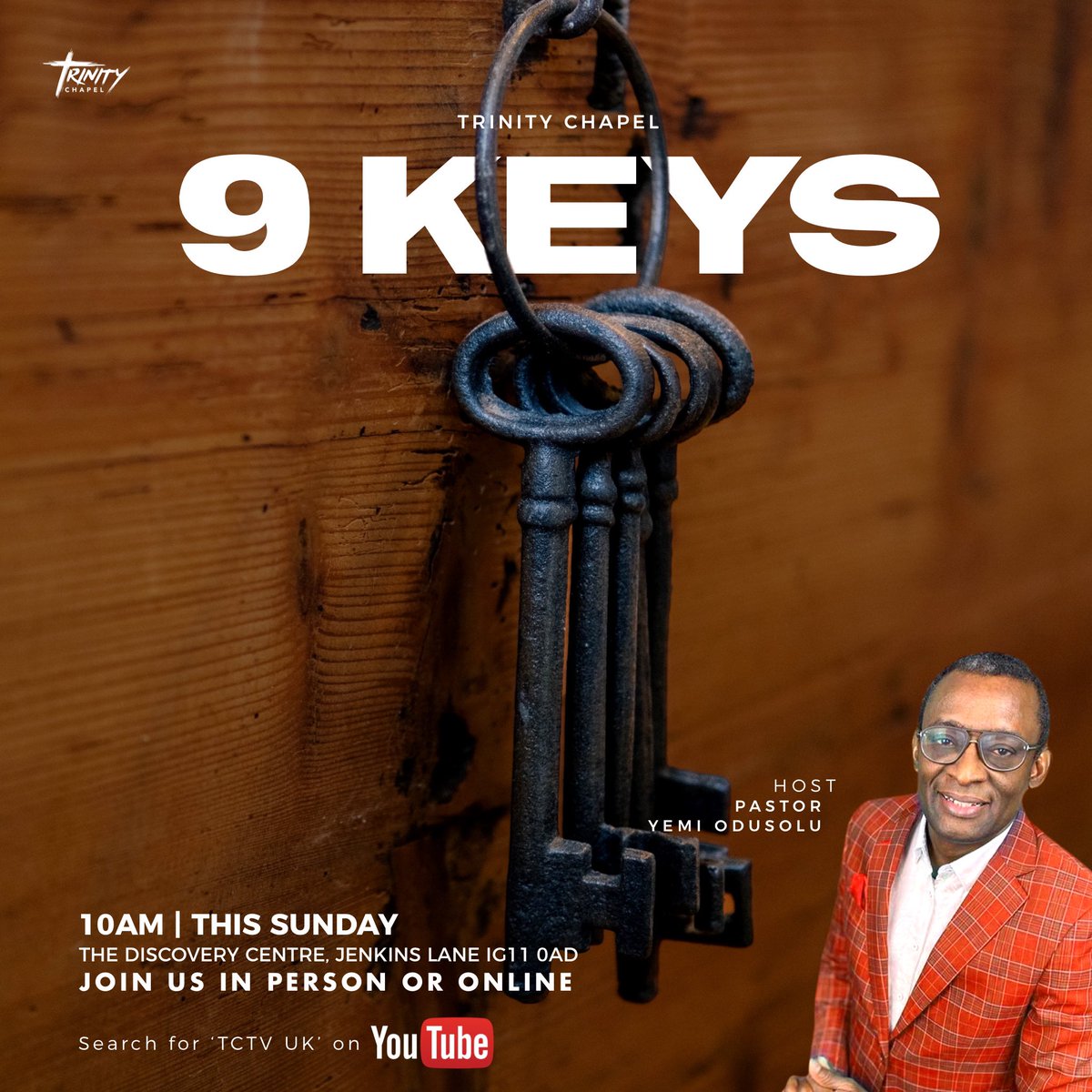 TrinityChapelUK's tweet photo. #9Keys Weβre excited for church tomorrow! We canβt wait to see you! Tag friends and family and join us in person or online. See you soon. https://t.co/uNHBNA0keu