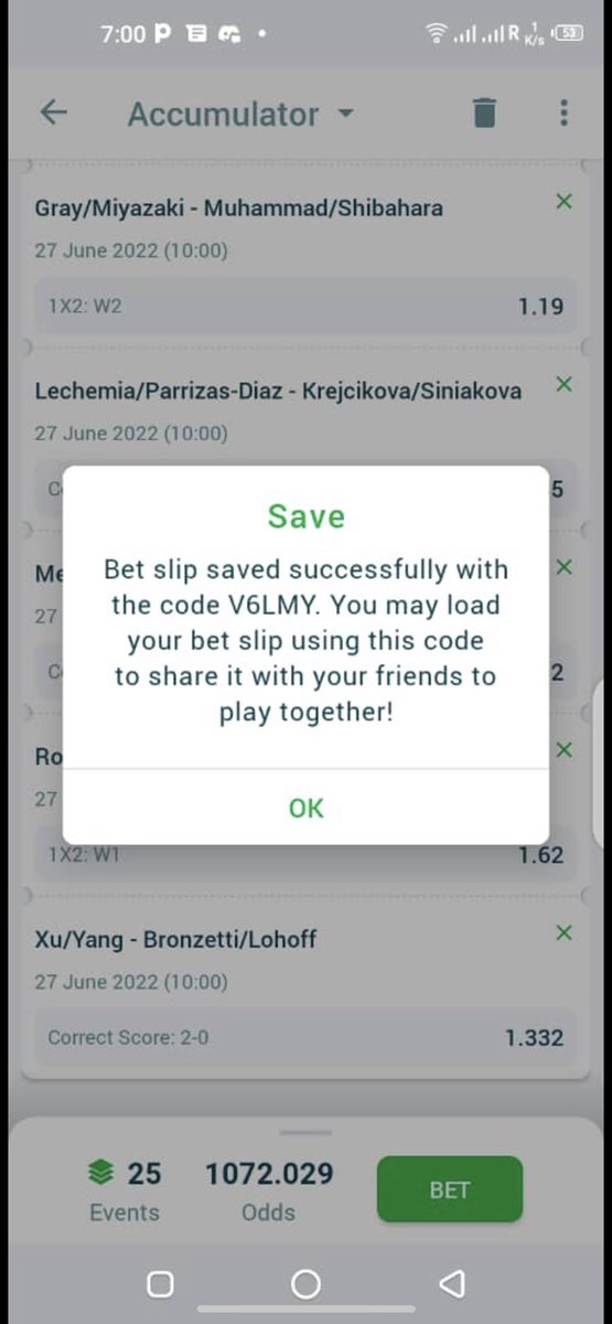 Mrbankstips's tweet photo. #Wimbledon2022 Tips🎾

1k odds MEN 68JMY
1k odds WOMEN E7KMY
1k odds DOUBLES V6LMY

Not yet on 22BET?

Register&amp; get 100% deposit bonus on your first deposit 

🇳🇬 https://t.co/e9DT44ia15

🌎 https://t.co/UpjReEoPrl

Join the telegram channel https://t.co/lH8NAafTRy

RT for others https://t.co/PKsVNDNq5V