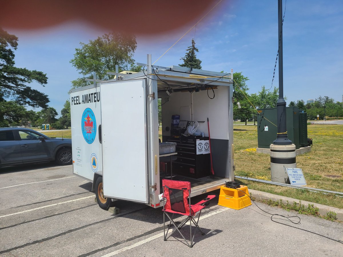 EGDougall's tweet photo. PARC VE3XR 4A GTA up running for ARRL Field Day #raced #arrlfd #parcfd https://t.co/TY70DstqmI