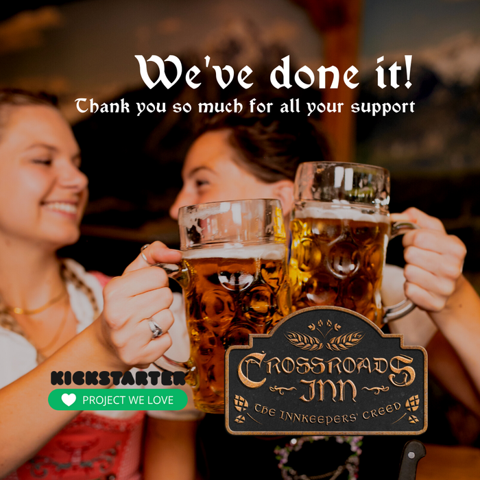 thecinngame's tweet photo. ๐ Our #Kickstarter fundraiser for The Innkeepers' Creed IS NOW FINISHED with โฌ48,444 raised!
๐ Thank you so much for being a part of this journey!
๐ Look forward to our updates and details on what's next!
https://t.co/FfcT73JrN2
#BoardGame | #TableTop | #WeAreFunded https://t.co/qHEMFBLhDM