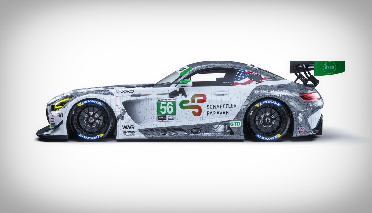 Schaeffler_BW's tweet photo. SPT is entering the American race track for the first time with the Space Drive technology carrier Mercedes-AMG GT3 and will present the steer-by-wire Mercedes-AMG GT3 in a demonstration drive as part of Sahlen's Six Hours of The Glen at Watkins Glen. @AlecUdell @WinwardRacing https://t.co/ObkOemGqMW