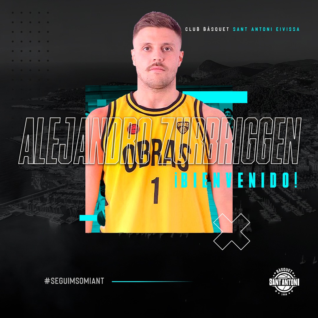 🚨 Mercado #LEBPlata: <a href="/Alezurbriggen/">Ale Zurbriggen</a> será el segundo refuerzo del <a href="/CBSantAntoni/">Class Bàsquet Sant Antoni</a>  para la temporada 2022/23

▶ Alero argentino de 1,96m, llega procedente del <a href="/cbalginet/">Club Basquet Alginet</a> donde promedió 13,8 puntos

📝 Más información ⬇
feb.es/2022/6/25/balo…