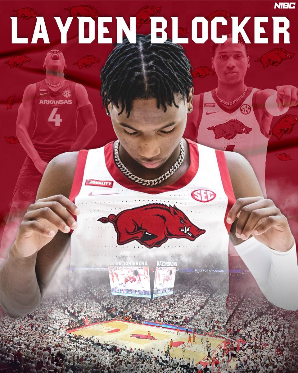 LeagueRDY's tweet photo. Layden Blocker commits to Arkansas 🐗 the 4 ⭐️ is the 28th ranked player in the espn 💯 https://t.co/IUtTboEujJ