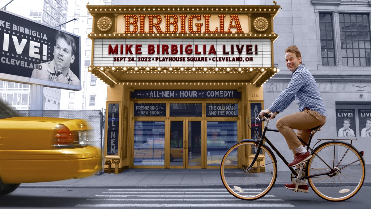 playhousesquare's tweet photo. Now on sale! 🎉 Comedian, storyteller, director, producer, and actor Mike Birbiglia brings the funny to Playhouse Square Sep 24!! 🤣😂🤣
🎟 https://t.co/KiLU3rs2NU
#stanup #comedy #clevelandcomedy https://t.co/u8WVG8Pnmu
