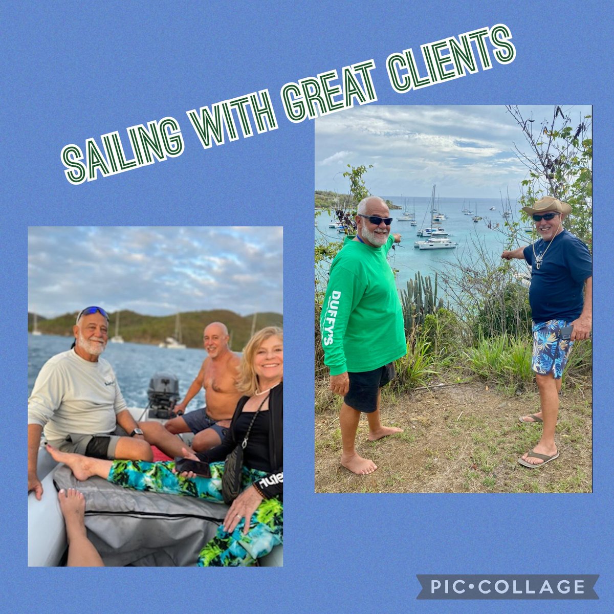 Gema and I recently had the pleasure of being included on a great sailing voyage in the US Virgin Islands. It was nice to spend time with a friend and owner of VistaColor based in Miami, FL. Thank you, Henry, for being a great host!