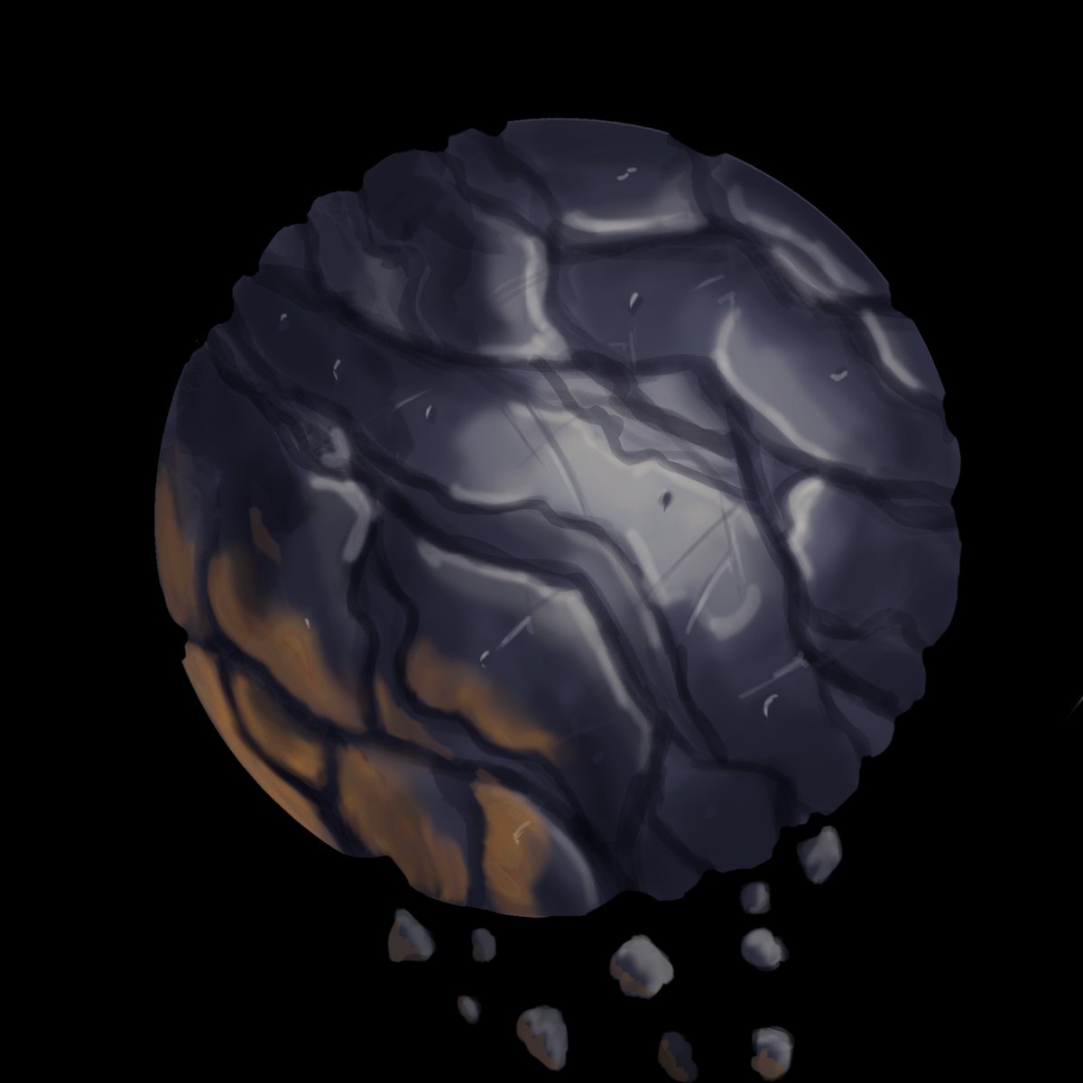 DefenderGameDev's tweet image. Some Rock studies &amp;amp; how light appears on objects