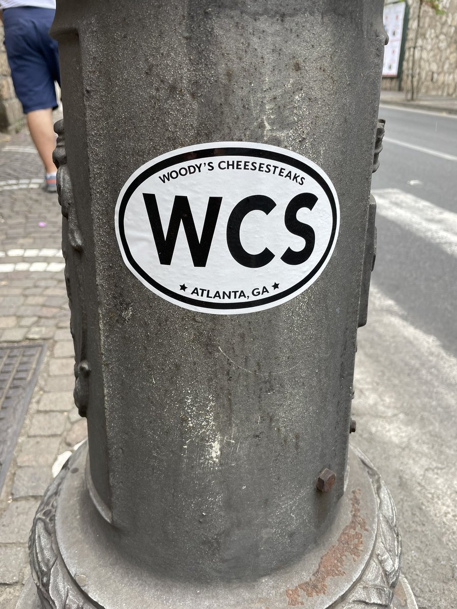 <a href="/WoodysATL/">Woody's CheeseSteaks</a> Found this sticker on a light pole in Sorrento, Italy. #sorrento #naplesitaly