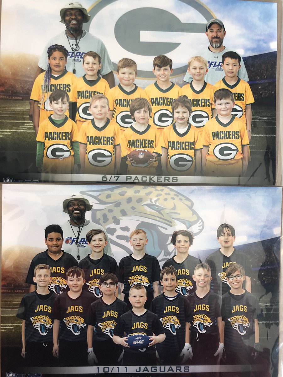 bjizzle56's tweet photo. Fantastic @RYFFL season for my 6/7 Packers & 10/11 Jaguars… They worked their butts off… A huge thank you to the parents, players, and especially my assistant coaches, as I could not do it without you!!! Can’t wait till next season… #Packers #Jaguars #NFL #RYFFL https://t.co/QnDAfxbY6j