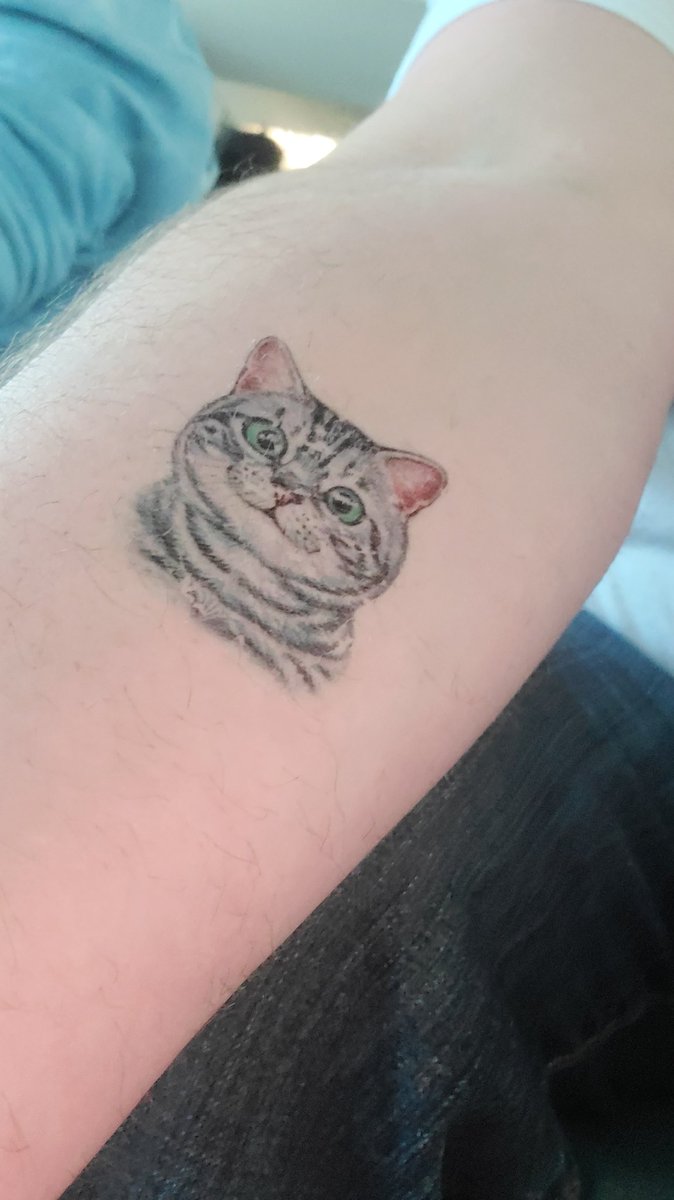 Made Dad get me tattooed on his arm