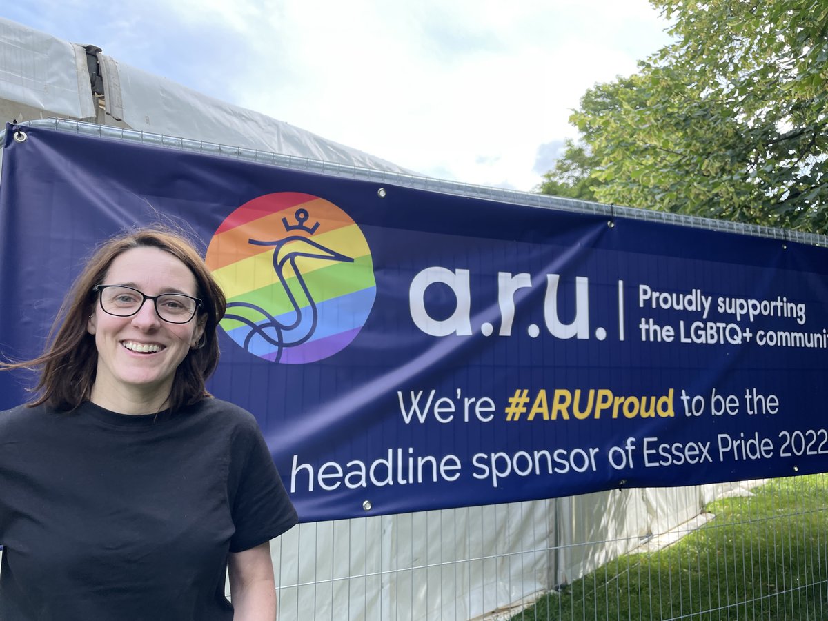 Fantastic day @EssexPride with @AngliaRuskin #ARUproud #essexpride