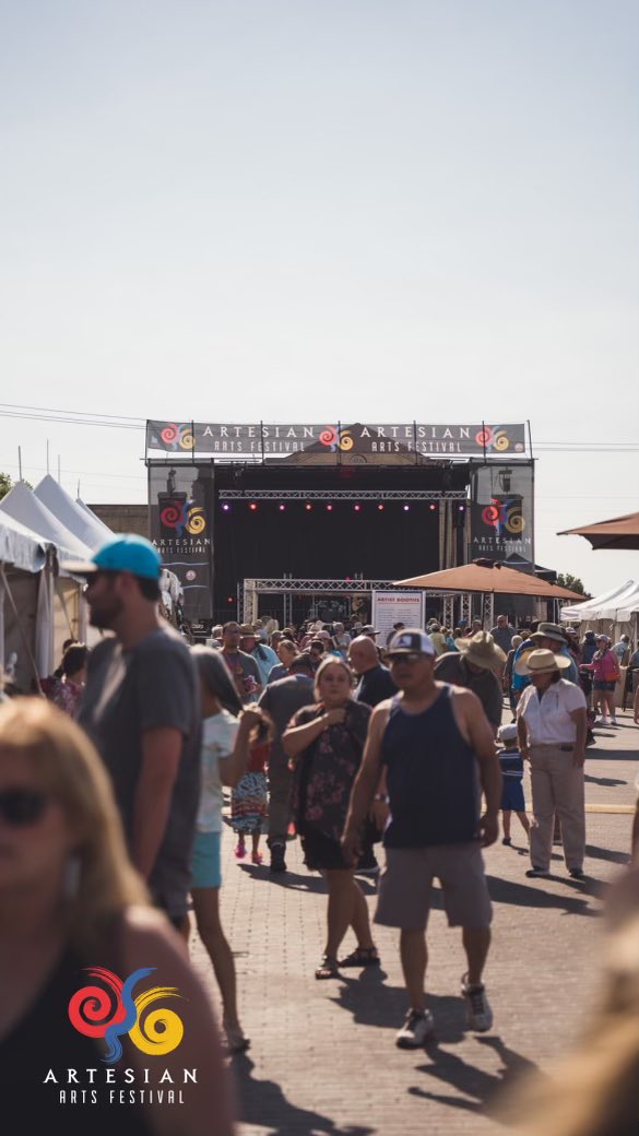 ChickasawNation's tweet photo. The Artesian Arts Festival is open today until 5 p.m. #ARTesianFest https://t.co/AVH3pkSguC
