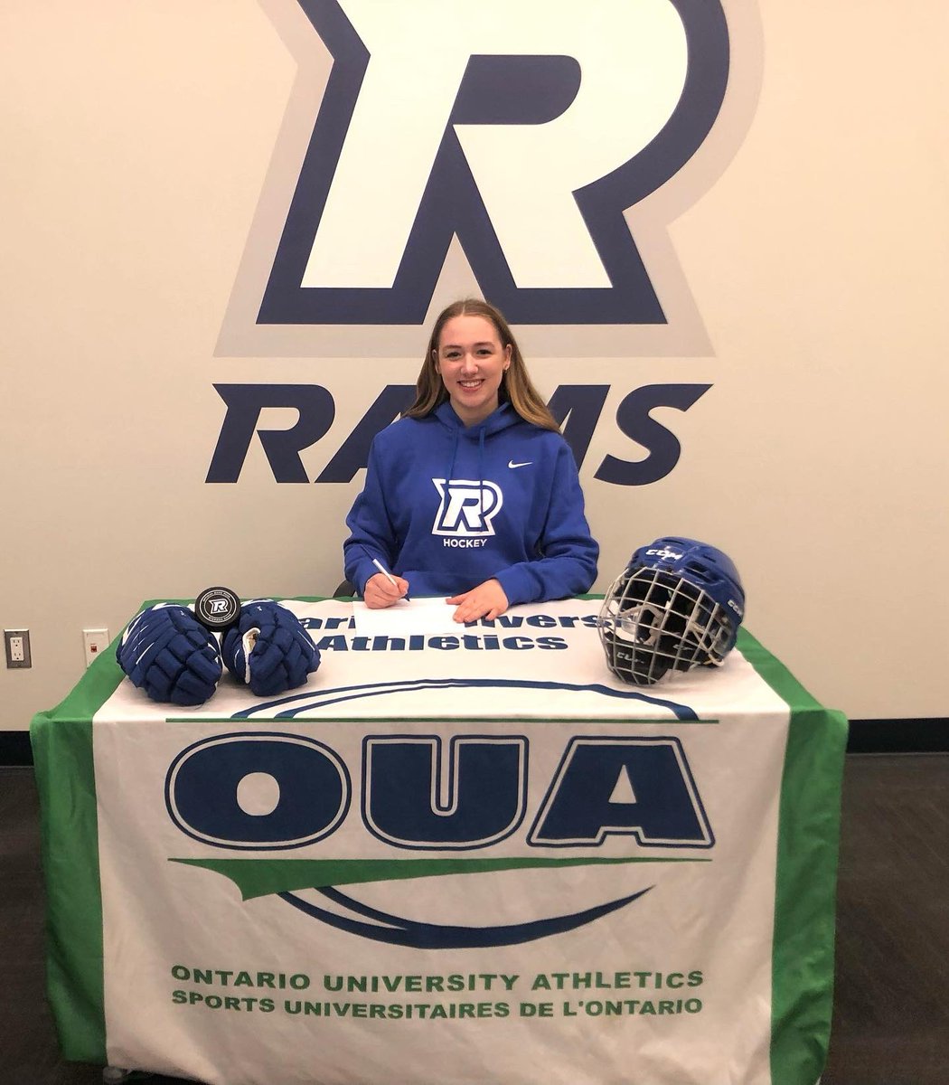 Congratulations, to 2021-22 Jr Panther Lauren McEachen , on her commitment to the USports OUA Toronto Metropolitan University Rams. Lauren is a very dedicated student-athlete and has left a huge footprint on the Panther organization. We are so proud and excited for Lauren!
